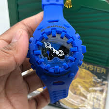 Hsg Blue Silicone Strap Venom Edition Blue Dial Water Resistant Sports Men Watch 990123