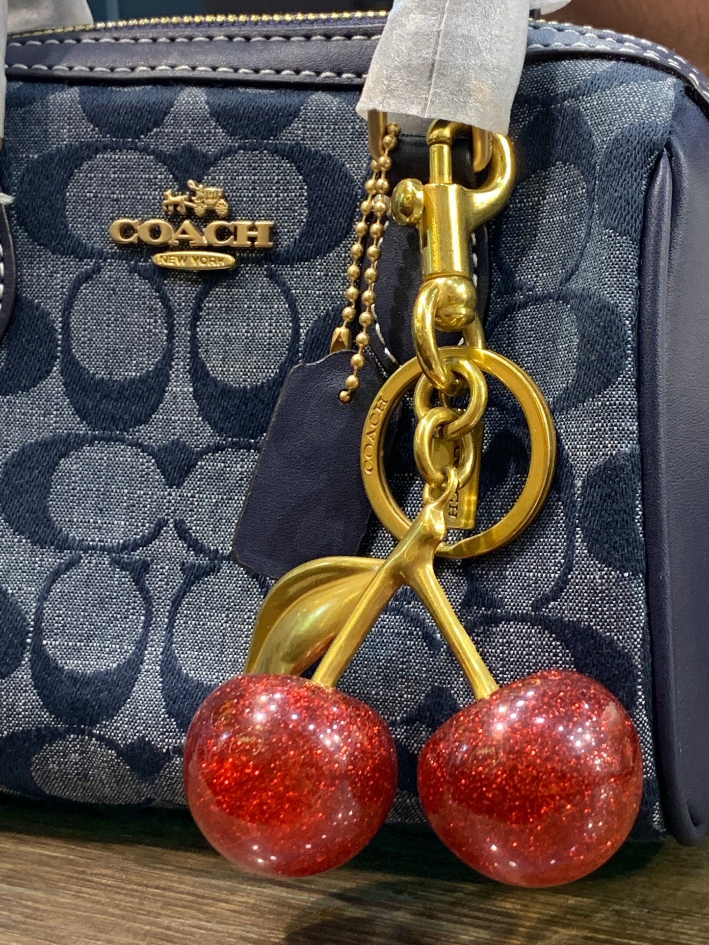 Aoc Coa Blue Denim Premium Quality Ladies Mini Speedy Bag Y244