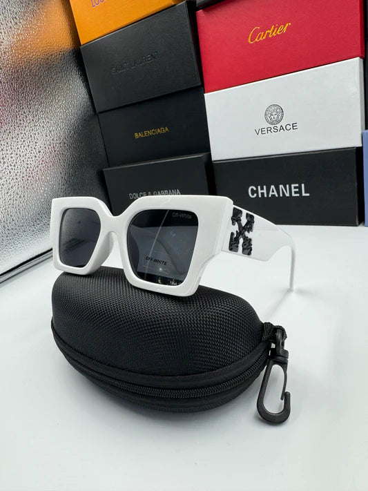 Off White Frame Black Shade Premium Quality Sunglass 6044 51 20-145