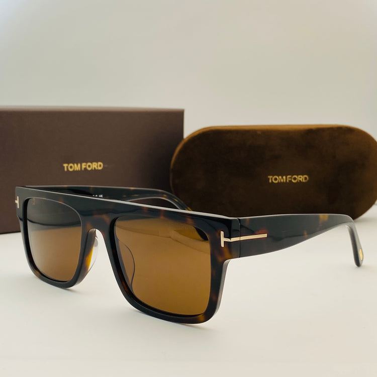MOT Brown Leopard Print Frame Brown Shade Unisex Sunglass ZP04 57 16 138
