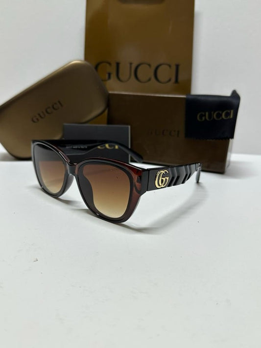 CUG Glossy Brown Frame Brown Shade Premium Quality Sunglass 3301 55 18-146