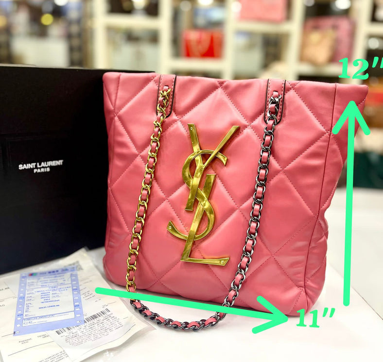 LSY YSL Pink Colour Heavy Quality Ladies Tote Bag 25257