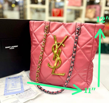 LSY YSL Pink Colour Heavy Quality Ladies Tote Bag 25257