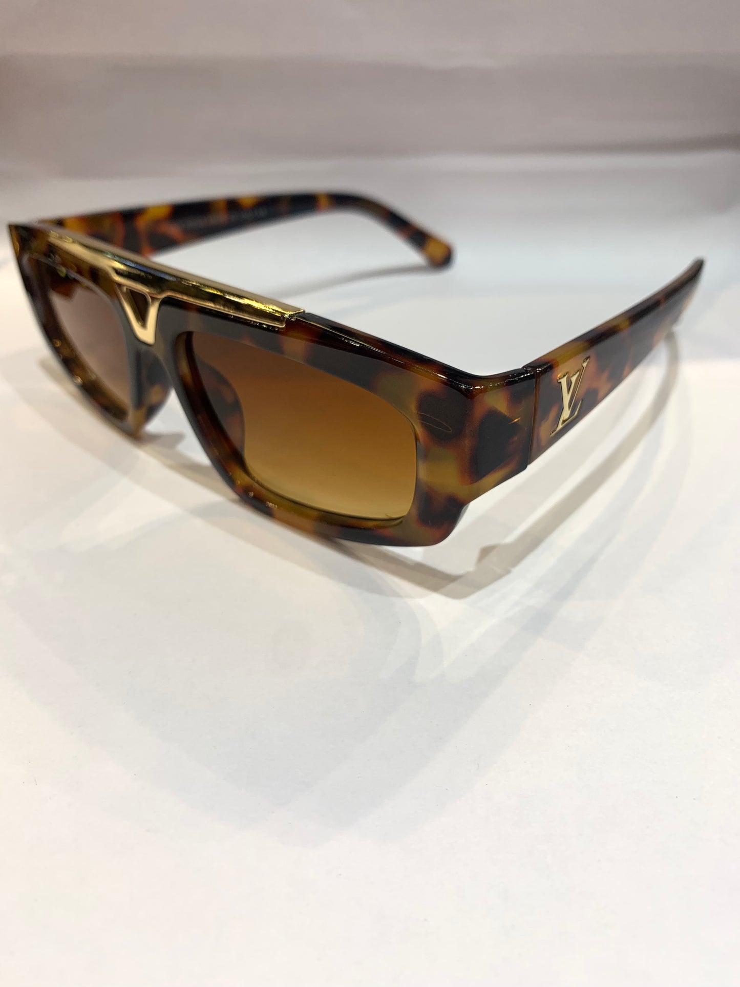 UOL LOU Leopard Frame Brown Shade Unisex Sunglass 6155 55 18 145