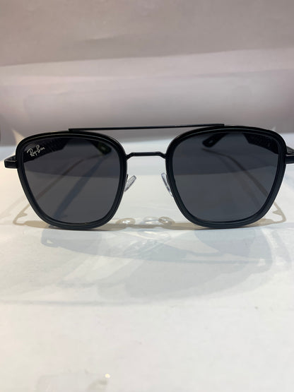 YAR RAY RB Black Frame Black Shade Unisex Sunglass RB3607 57 18 147