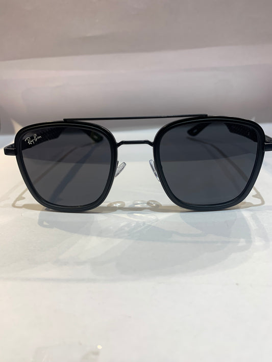 YAR RAY RB Black Frame Black Shade Unisex Sunglass RB3607 57 18 147