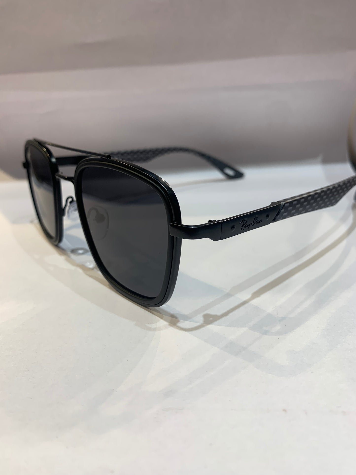 YAR RAY RB Black Frame Black Shade Unisex Sunglass RB3607 57 18 147