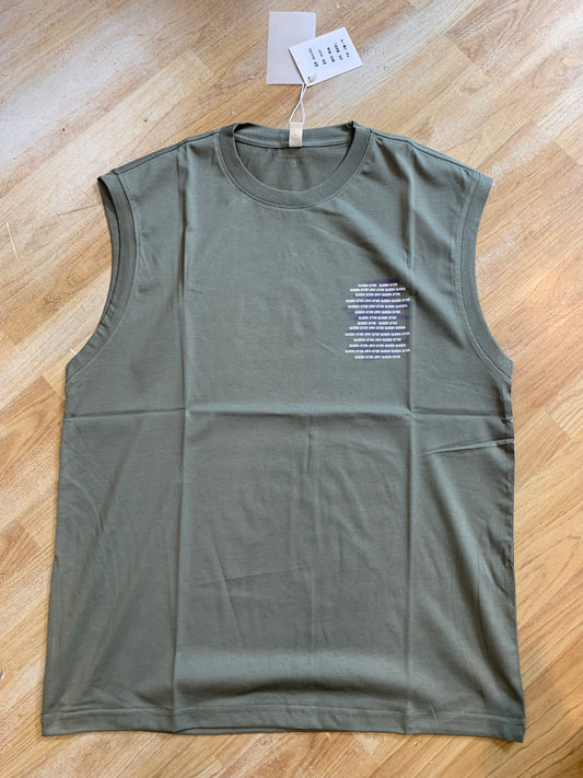 K&K QUEEN GTXR Printed Green Colour Premium Quality Imported Unisex Tank Top 8916