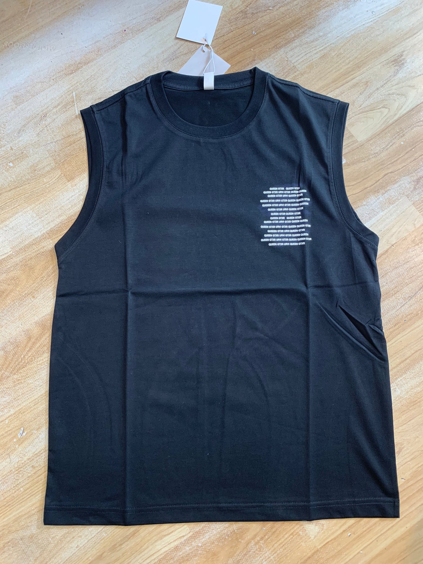 K&K QUEEN GTXR Printed Black Colour Premium Quality Imported Unisex Tank Top 8916