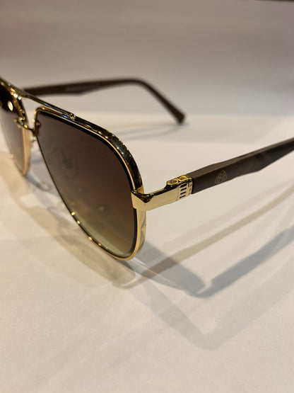 YAM MAY Copper Brown Farme Brown Shade Unisex Sunglass 23269 60 13 142