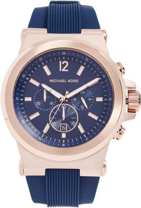 CIM MIC Blue Silicon Strap Copper Ring Blue Dial Premium Quality Men’s Watch 989313