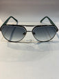 YAM MAY Black Green Farme Trancy Green Shade Unisex Sunglass 23269 60 13 142