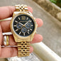 Cim Golden Chain Black Dial Men’s Chrono Wokring Watch 989324
