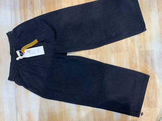 JINGPINFUSHI Black Denim Jogger Style Unisex Pants 989403