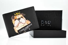 LOD Black Colour With Dog Print Imported Men’s Wallet 990152