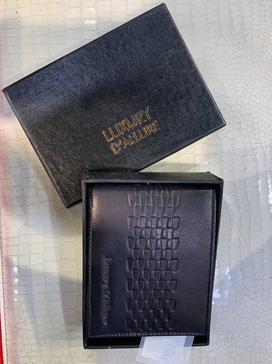 LDA Blue Colour Genuine Leather Men’s Wallet GW-037