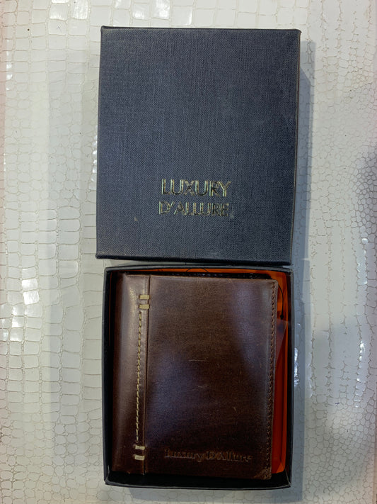 LDA Brown Colour Genuine Leather Men’s Wallet GW-034