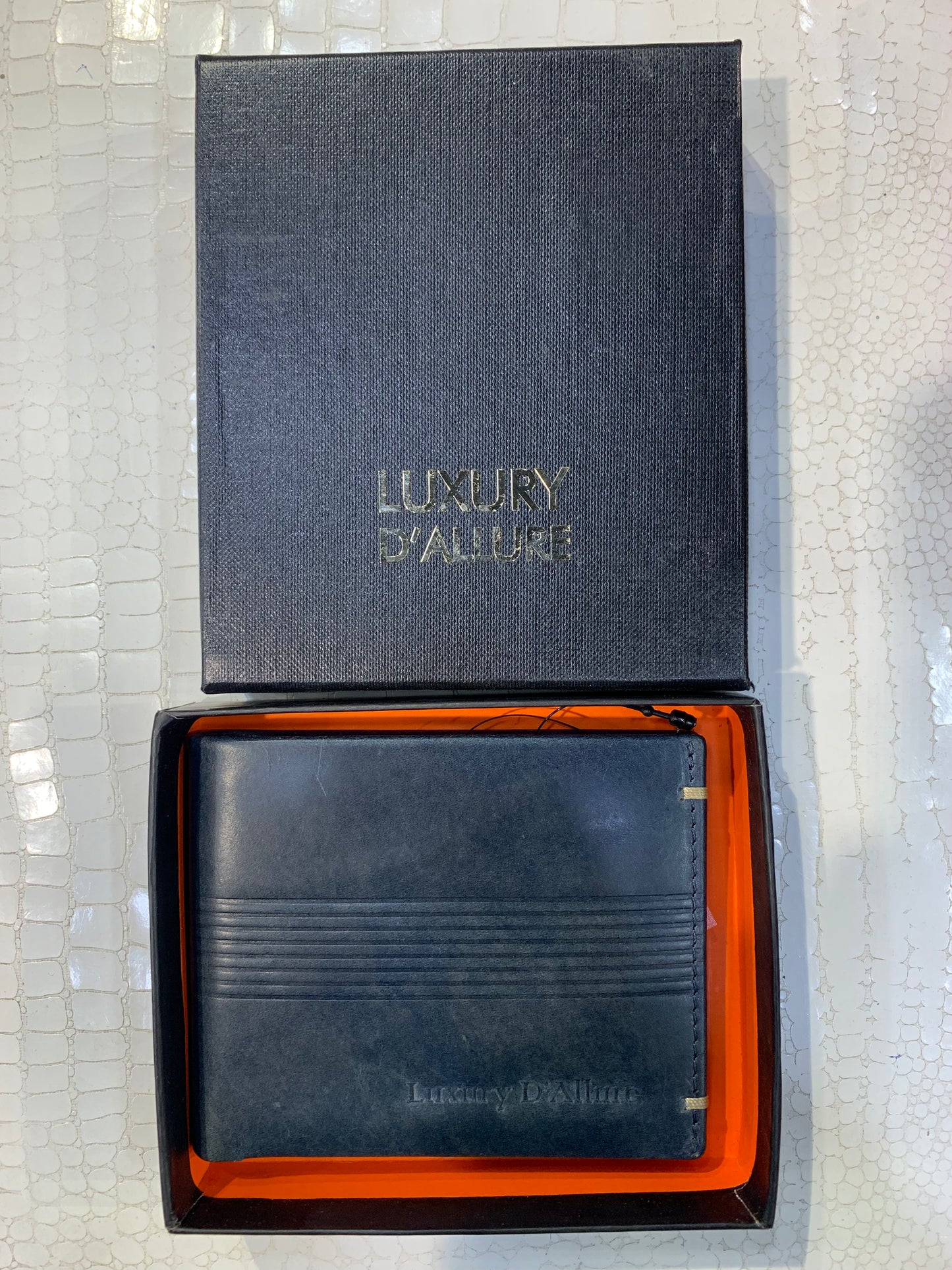 LDA Blue Colour Genuine Leather Men’s Wallet GW-016