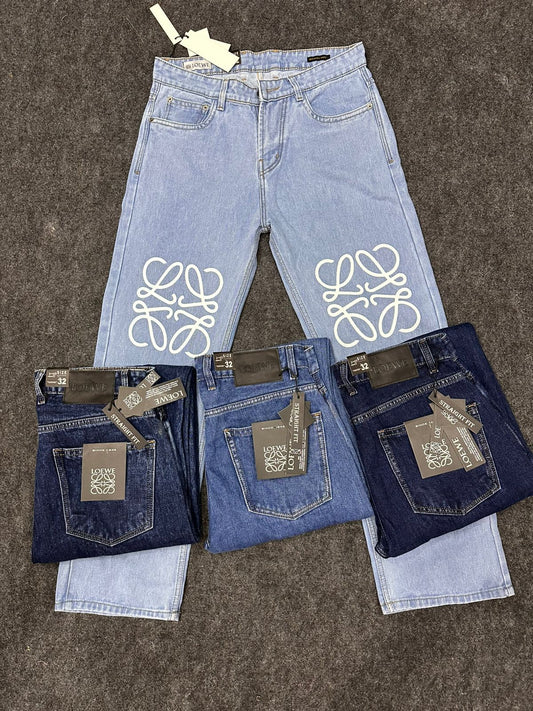 EOL LOW Blue Colour Premium Quality Straight Fit jeans 24804