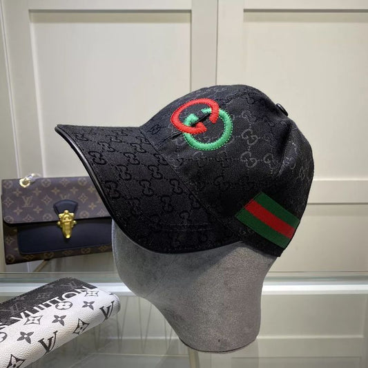 CUG GUC GG Print Black Colour Red Green Logo Imported China Cap 989517