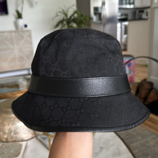 CUG Black GG Print Imported Unisex Bucket Cap 989544