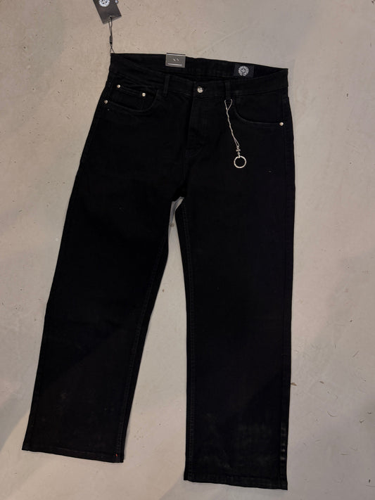 RHC Black Baggy Fit Denim Jeans CH-5092