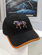 REH HER Black Colour Horse Print Imported China Cap 990274