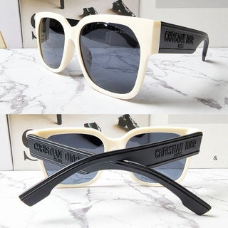 OID White Black Frame Black Shade Unisex Sunglass 6967 58 18-145