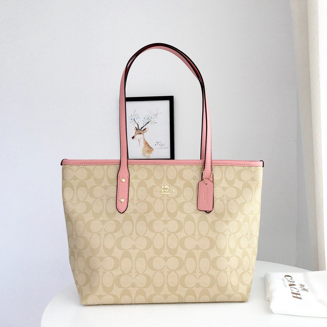 AOC Monogram Design Premium Quality Tote Ladies Bag 53701