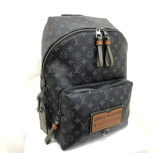 VL LOU UOL Black Olive Colour Monogram Print Imported Quality Backpack 6774