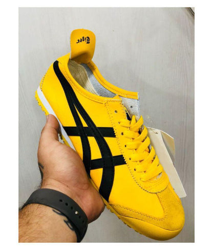 Yellow Black Stripes Running Sneaker Shoes Tiger 350618