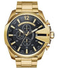 EID Golden Chain Black Dial Jap Machinery Heavy Men Watch