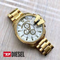 EID Golden Chain White Dial Jap Machinery Heavy Men Watch 400589