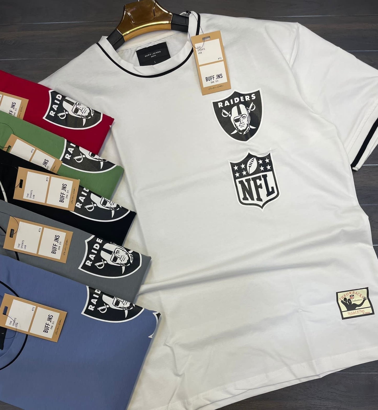 NFL Print Black Colour T - Shirts
