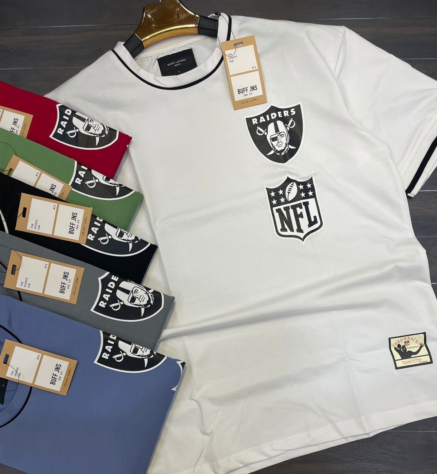 NFL Print Grey Colour T - Shirts