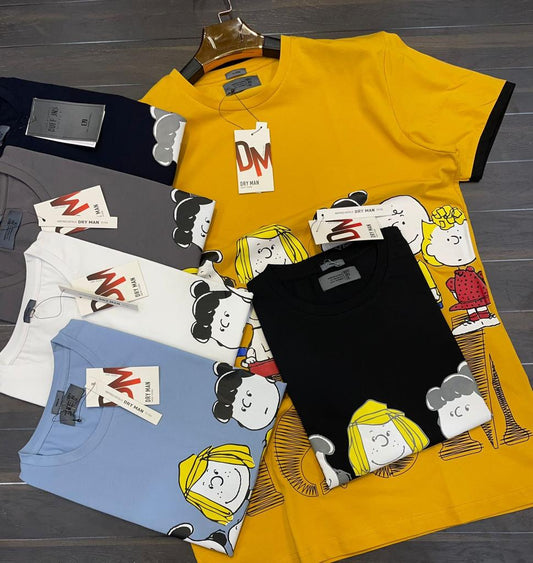 Blue Dry Man DM Print T - Shirts