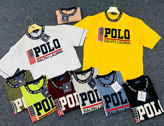 Blue LOP RL Print T - Shirts