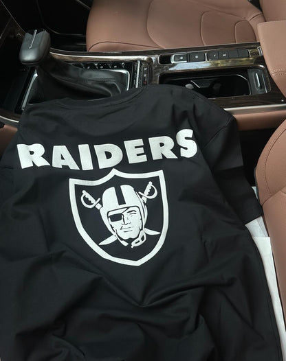 KIN Black Colour With Toronto front And Back Print Premium Quality Drop Shoulder Tshirt 65106