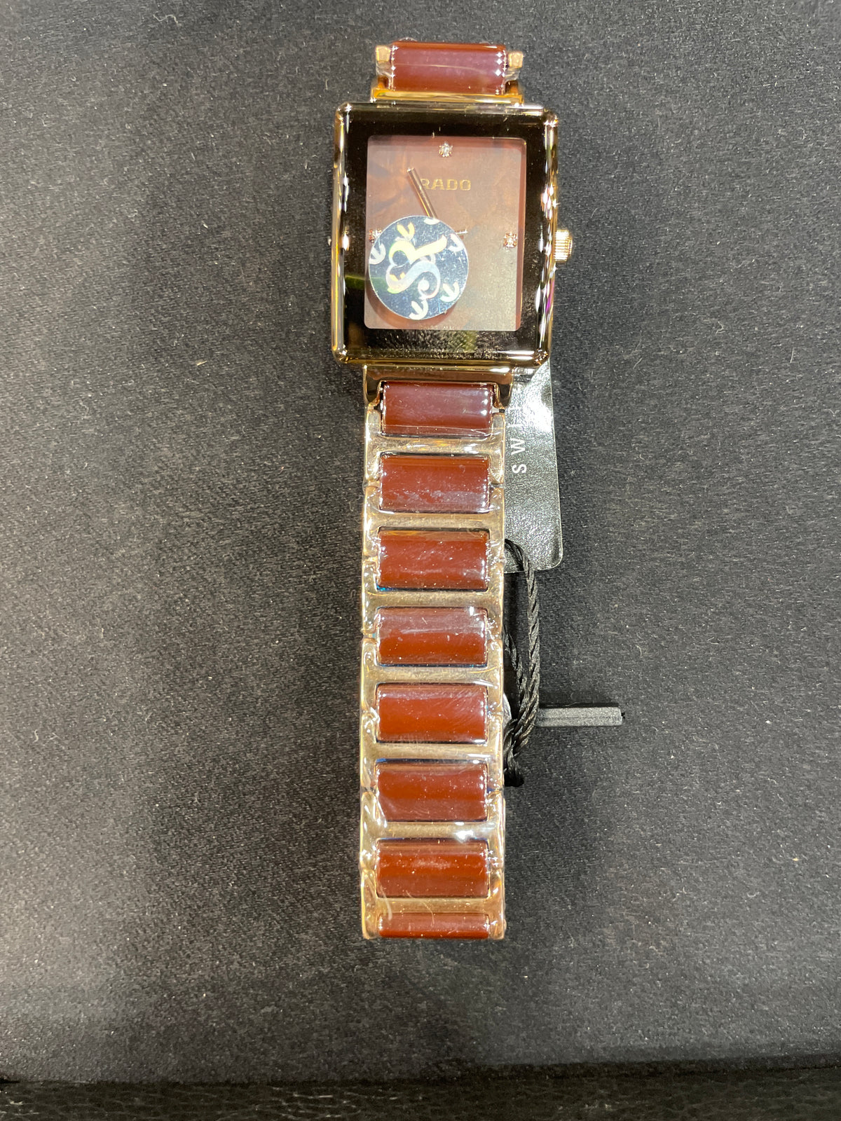 DAR RAD Brown Copper Chain Square Brown Dial Ladies Watch 991479
