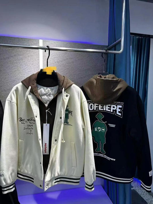 Creates Mfdb Black Colour with Green Embroidery  Print Premium Quality Jacket Hoodie 8617