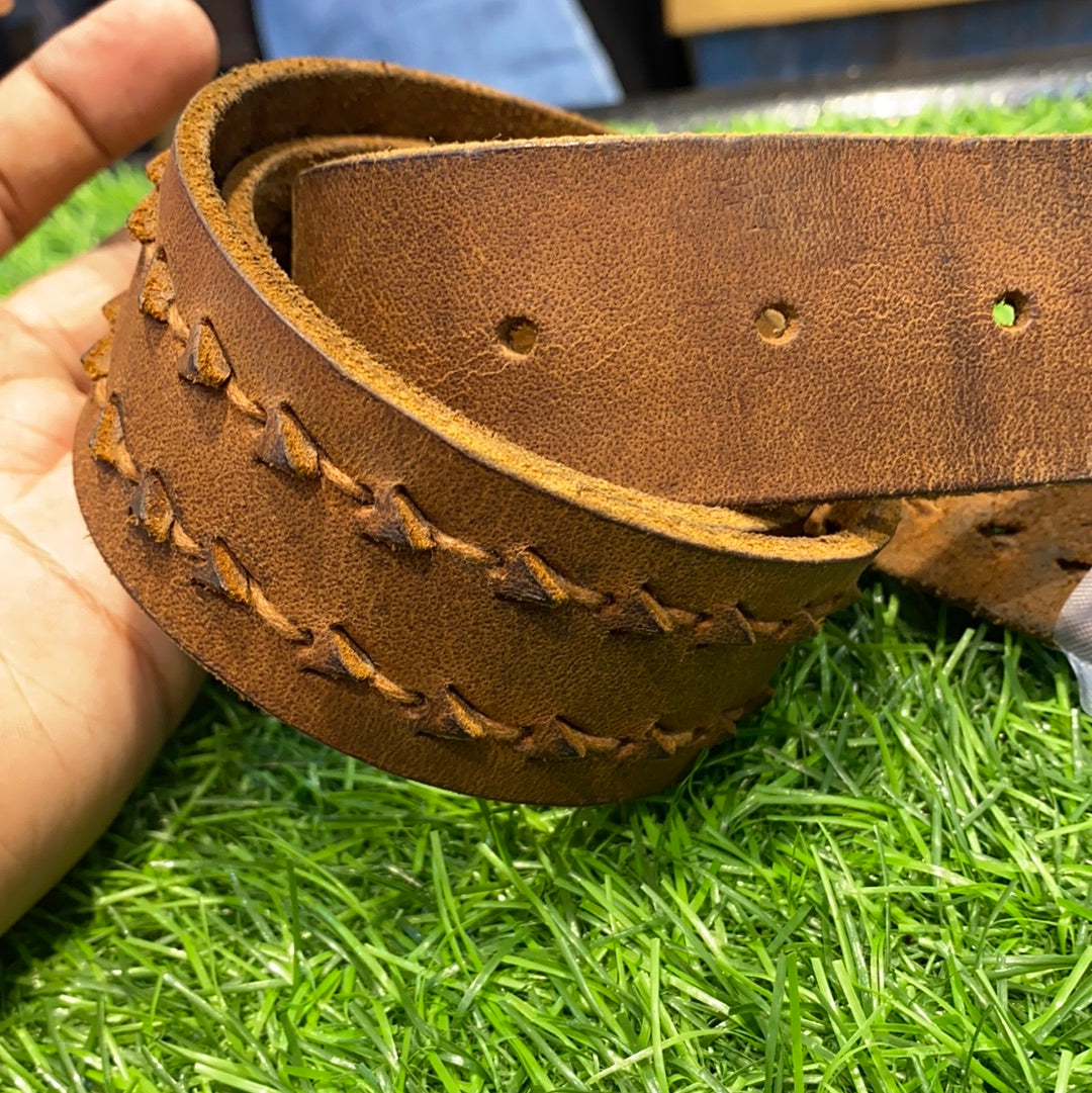 Punk Designer Genuine Leather Belt for Him  11379