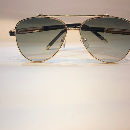 NOM Gold Frame Green Shade Unisex Branded Sunglasses MB0032 4918 145