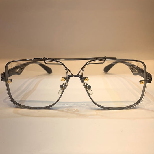 YAM Sliver Frame Transparent Shade Unisex Sunglass Z62 57 19-140