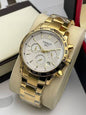 TIS SIT Gold Chain White Dial Chrono Working Men’s Watch