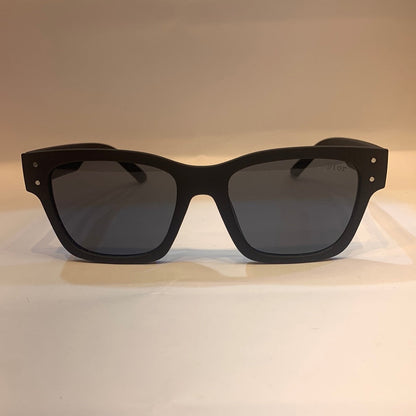 OID Matte Black Frame Black Shade Unisex Sunglass 9704 52 20 144