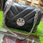 Black Ton Imported Leather Sling Bag for Her / Ladies / Girls Not