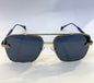 YAM Golden Black Frame Blue Shade Sunglass