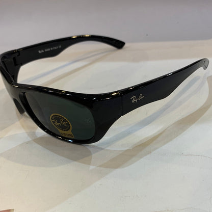 YAR RB Glossy Black Frame Black Shade Unisex Sunglass RB4177 55 20 127
