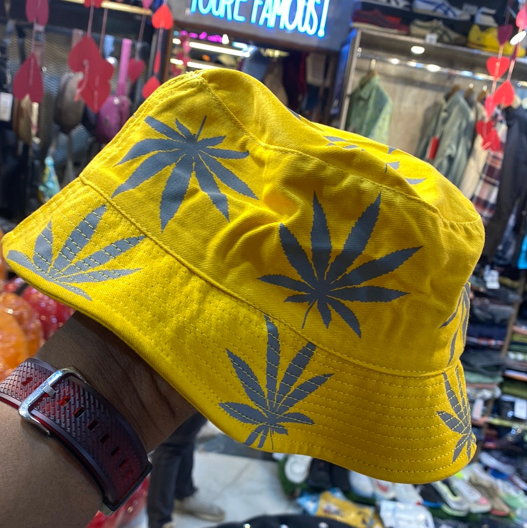 Multi Colour With Leaf Print Bucket Hat 6022303 CAP