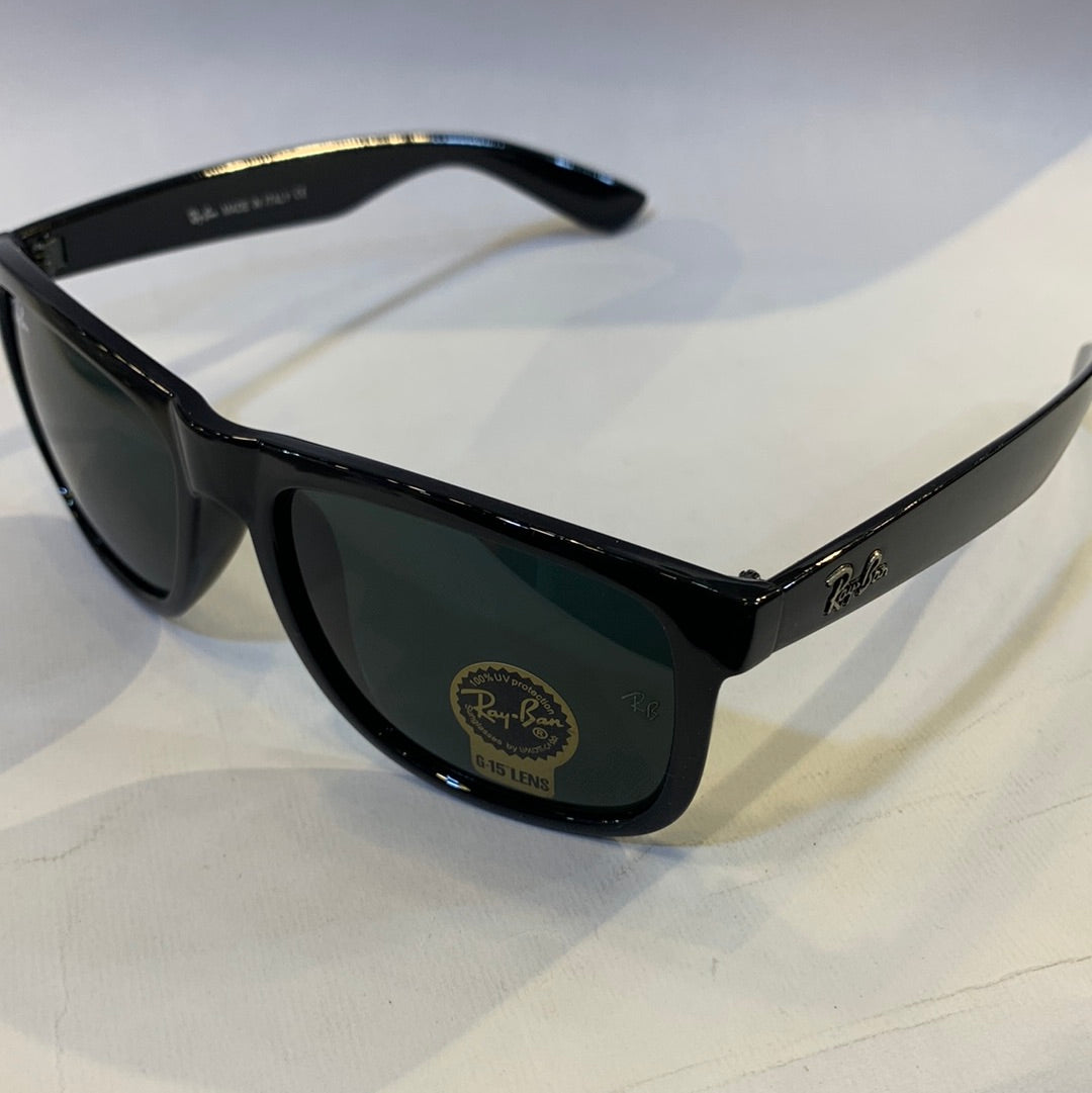 YAR RB Glossy Black Frame Black Shade Sunglasses RB4165 855/8G 2N